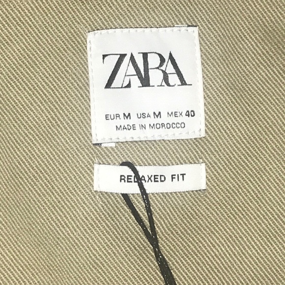 Mens Zara zip up jacket NWT size M. BIN M - Picture 8 of 9